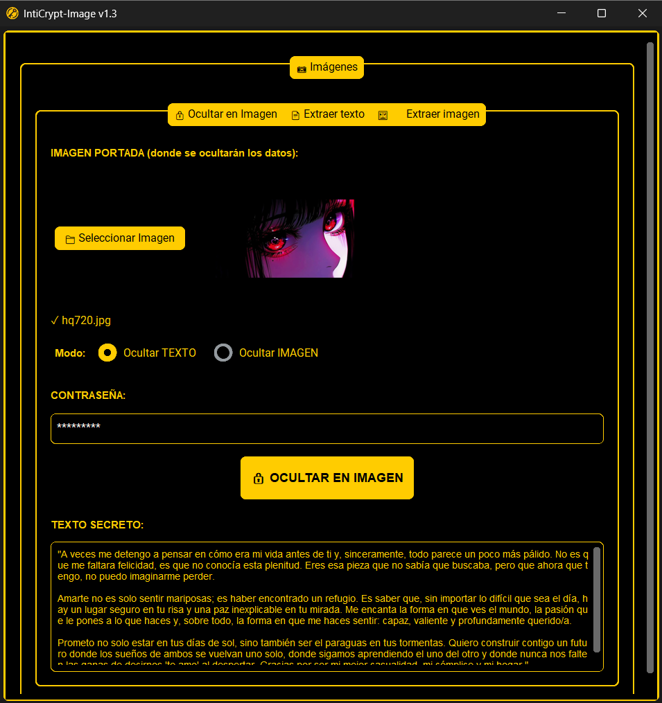 Imagen - Ocultar texto